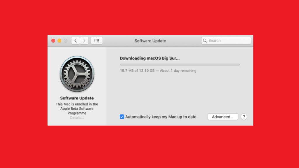 MacOS Update Installation
