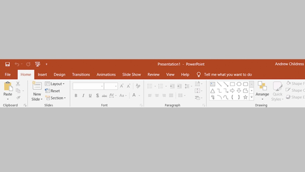 PowerPoint's Ribbon